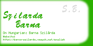 szilarda barna business card